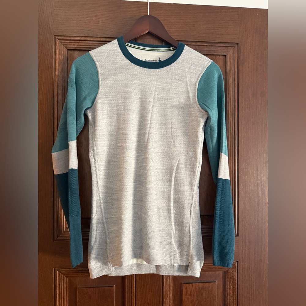 Smartwool Intraknit Merino 200 Colorblock Crew Shirt - Women S